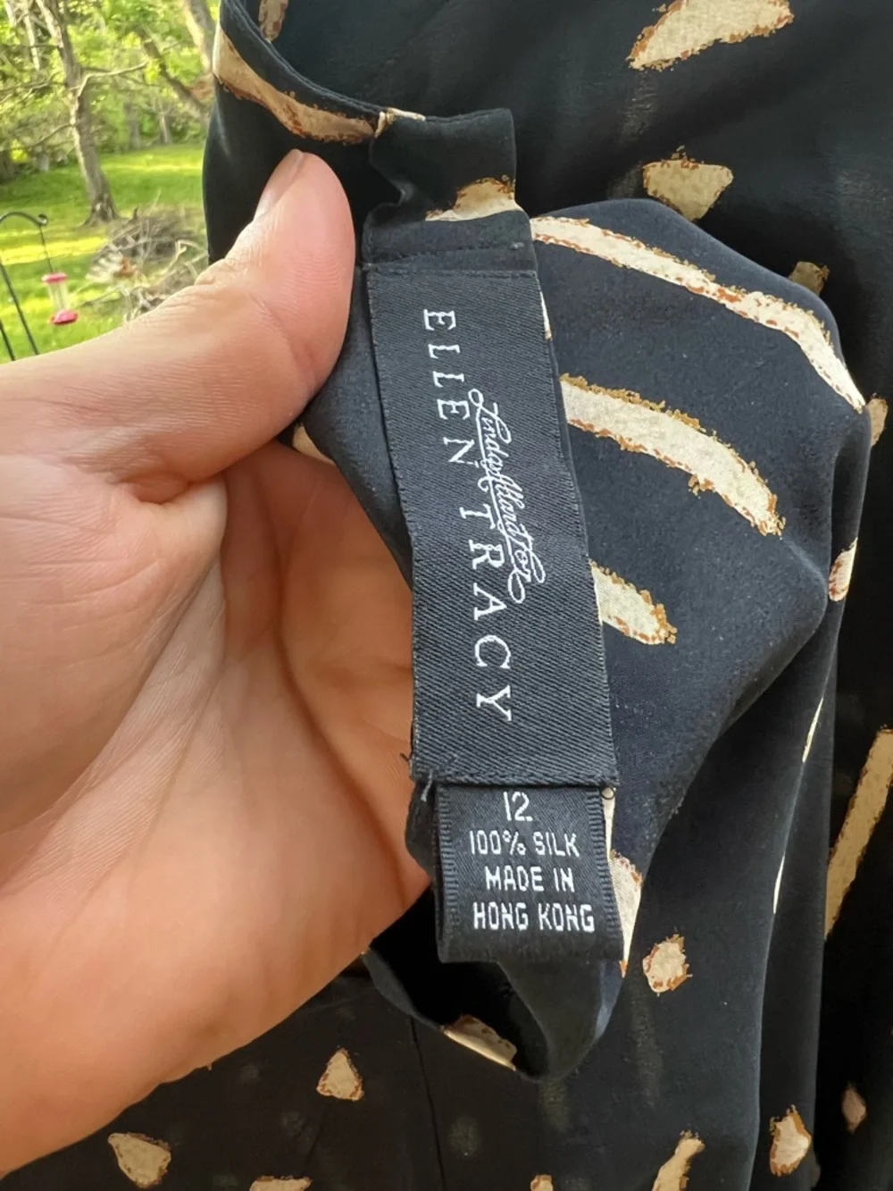 Ellen Tracy Silk Drape Dress - Picture 6 of 6
